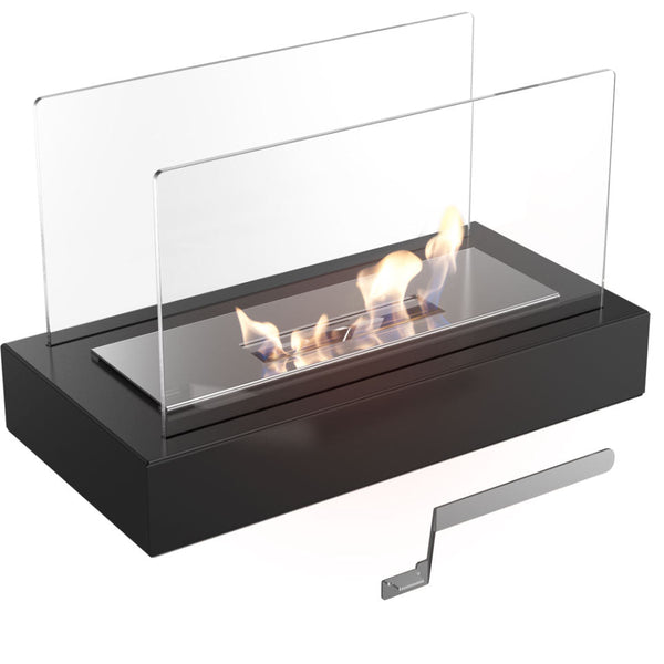 acquista Cheminée de Table au Bioéthanol 35,4x21,8 cm Flig Cleveland Noir