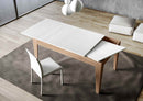 Tavolo Allungabile 120-180x90x77 cm Cico Mix Bianco Frassino