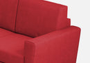 Divano Angolare 6 Posti 288x248x85 cm Yasel in Tessuto Rosso