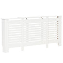 Copritermosifone Allungabile 140-202x19x82,5 cm in MDF Bianco