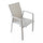 Fauteuil empilable Maili 57x61x89 h cm en aluminium gris tourterelle