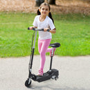 Monopattino Elettrico per Bambini 120W Pieghevole con Sella Nero 