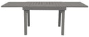 Tavolo Allungabile da Giardino 104/208x75x75 cm in Alluminio Tortora