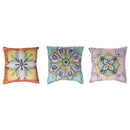 Set 3 Cuscini Decorativi 45x45 cm in Poliestere VdE Tivoli 1996 Infinito