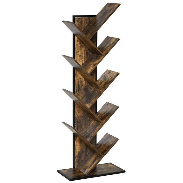 online Bibliothèque Arbre 50x28x142 cm 10 Etagères Marron