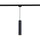 Spot à Suspension pour Système d'Eclairage sur Rail 50W GU10 en Aluminium Noir