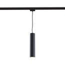 Faretto a Sospensione per Sistema Illuminazione Binario 50W GU10 in Alluminio  Nero