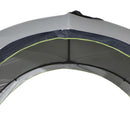 Tenda da Campeggio 3x3m Gazebo da Giardino con Corde e Picchetti in Poliestere Bianco e Blue 