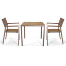 Sedia da Giardino 55X58xh83 cm in Alluminio e Polywood  Tortora