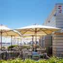 Ombrellone da Giardino 3x3 m Palo Ø60 mm in Legno Telo in Acrilico Danieli Bangkok Ecrù