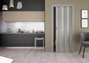 Porta a Soffietto da Interno 83x214 cm in PVC Caroline Tessuto Grigio