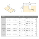Salva Sifone per Cassetti Del Bagno Rettangolare Plastica Bianco 6 Pezzi Emuca