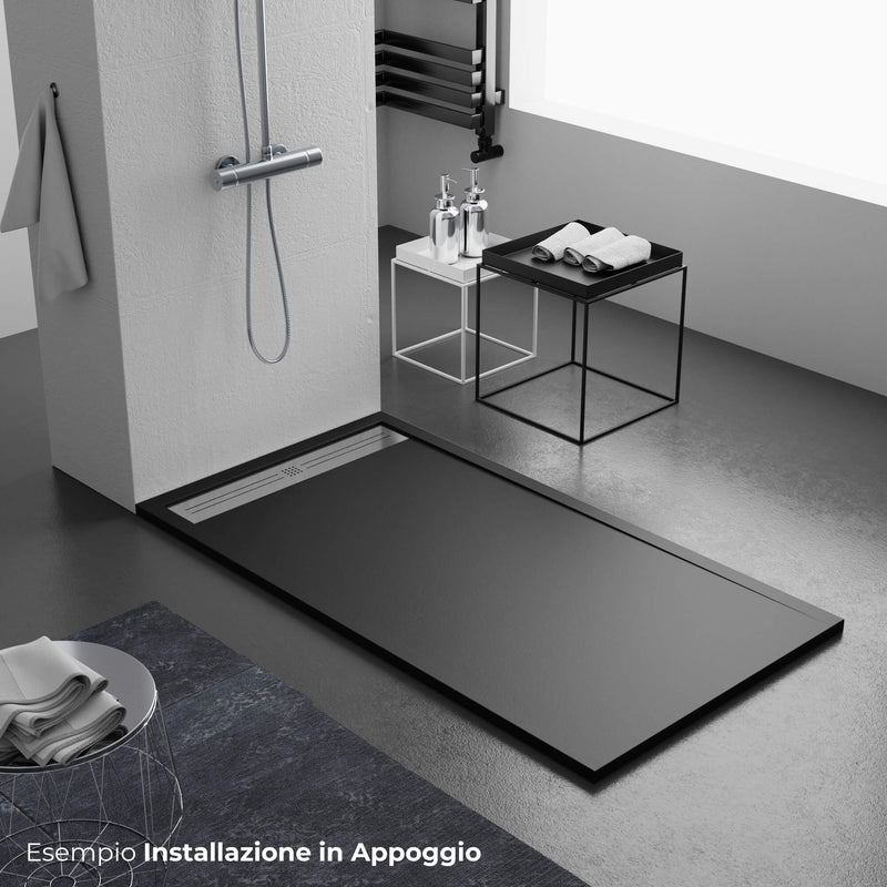 Piatto Doccia in Pietra Bonussi Trivor Nero Varie Misure