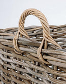 Set 4 Cesti 2 Maniglie Narra Quadrate in Fibre Naturali