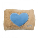 Borsa Acqua Calda Elettrica Ricaricabile Scaldamani Cuore a Peluche Beige