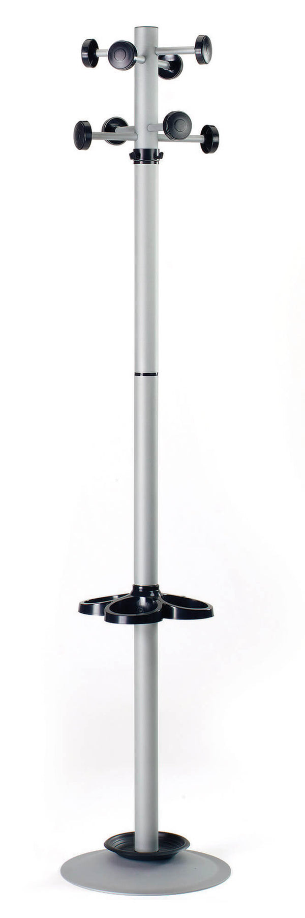 acquista Portemanteau Ø36x178 cm avec Porte Parapluie en Fumer Bennet Métal Argenté et Noir