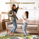 Tappeto Moderno per Interni 200x140 cm in Poliestere Effetto Vellutato Multicolore