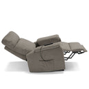 Poltrona Alzapersona Elettrica 2 motori 80x99x97 cm In Tessuto Jazz Denver Fango