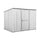 Cabane de jardin en tôle d'acier porte-outils 260x185x192 cm Enaudi Blanc