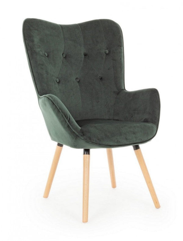 online Green Forest Juliet Velvet Fauteuil en Velours Vert