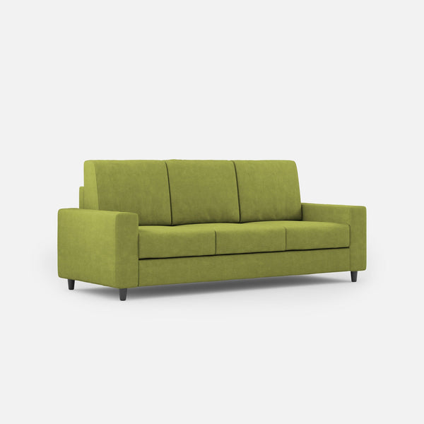 sconto Divano 3 Posti 208x85x85 cm Sakar in Tessuto Verde