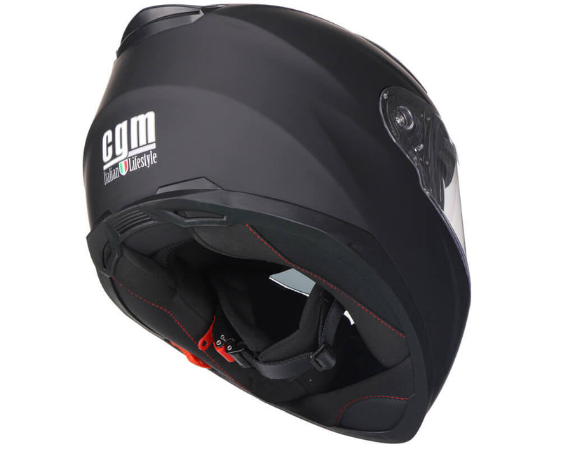Casco Integrale per Scooter Visiera Lunga CGM Liverpool 317A Nero Opaco Varie Misure