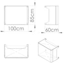 Copri Condizionatore da Esterno Medium 100x54/60x85 cm in Acciaio Zincato Antracite
