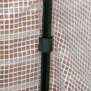 Letto per Orto con Serra da Giardino 121x55x117 cm Portapiante da Esterno in Legno e PE Grigio Scuro      