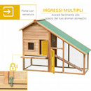 Conigliera da Esterno in Legno 146x63x120 cm 