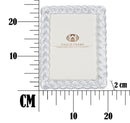 Cornice Ropy 19,3x2x24,5 cm in Poliresina e Vetro Argento