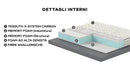 Materasso in Memory Rivestimento X-System Carbon H24 Valiani Christal Varie Misure