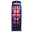Libreria 6 Ripiani 1 Cassetto 48x27xh146 cm in Legno London Blu