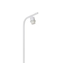 Lampada da Terra con Paralume 45x27x165 cm E27 in Metallo e Tessuto Biano Crema