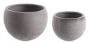 Set 2 Vasi Cement Sfera Grigio