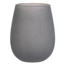 Set 6 Bicchieri Acqua Effetto Frosted Happy Hour Stones in Vetro VdE Tivoli 1996 Grigio