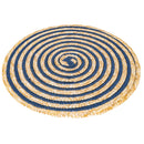 Set 6 Tovagliette Tonda in Rafia Ø39 cm Villa d'Este Home Tivoli Spiral