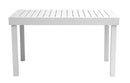 Tavolo Allungabile da Giardino 135/270x90x75 cm Montecatini in Alluminio Bianco