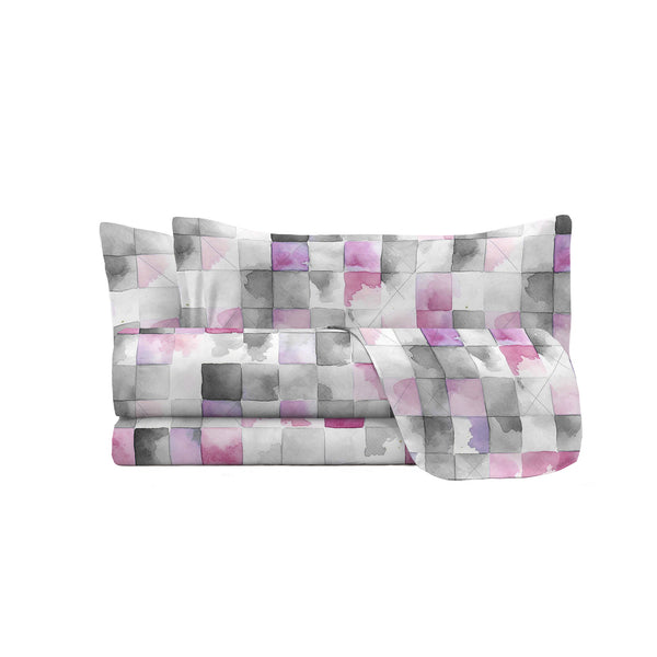 Set Lenzuola con Stampa Sopra Sotto e Federe Linea River Ili Varie Misure online