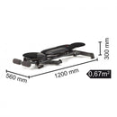 Panca Richiudibile Multifunzione con Cavi Elastici 120Kg Max Everfit Wbk-600 Flexi Fit