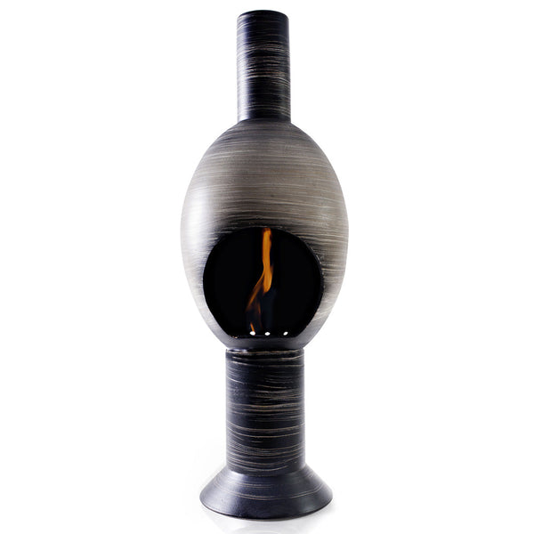 online Cheminée de Sol au Bioéthanol en Céramique 30x95 cm Ferazzoli Gris Oeuf Millerighe