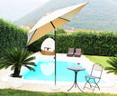 Ombrellone da Giardino Nice 2x2 m in Alluminio Tortora