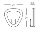 Applique da Esterno a LED 20W 4000K Sovil Grigio