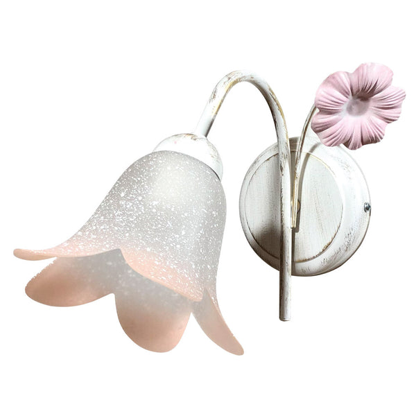 sconto Applique 1xE14 Or Blanc Cadre Verre Inox Blanc Ombragé Rose E-Energy Vera