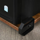 Scrivania da Ufficio ad Angolo Porta PC 150x150x75 cm in Legno e Metallo  Nero e Marrone