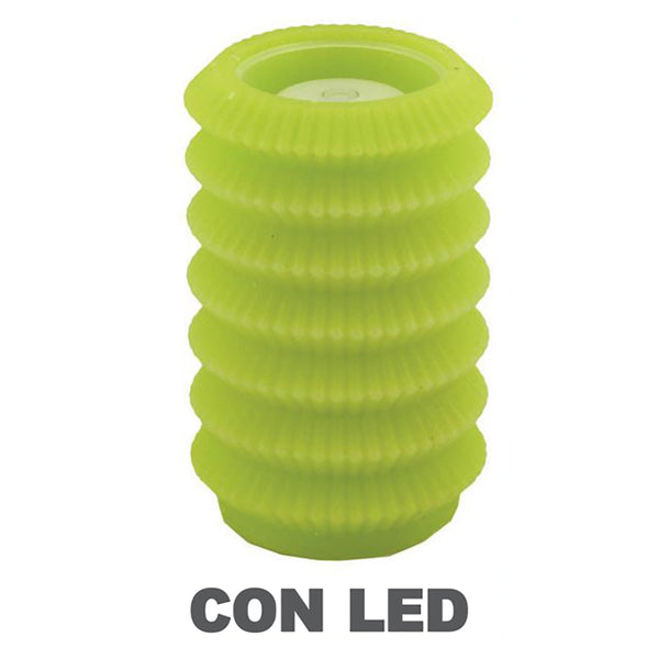 prezzo Bougie led lanterne verte fontaine cm Ø13,5xh20