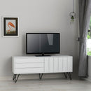 Mobile TV 2 Ante 3 Ripiani 57x139x36 cm in MDF Piccadilly Bianco
