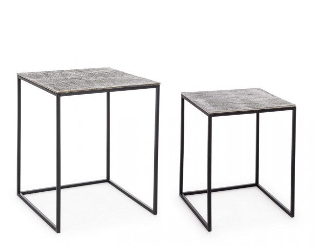 Set 2 Tavolini Quadrati Tahir