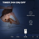 Condizionatore Portatile 750W 33x28x70,4 cm con 5 Modalità e 2 Velocità Bianco