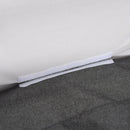 Culla Fianco Letto Pieghevole 0-5 Mesi 94x64x72-80 cm in Alluminio e Cotone  Bianco e Grigio