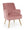Fauteuil Adeline Rosa Antik en Velours Rose